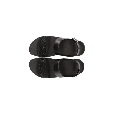 FITFLOP SANDALEN LULU CRYSTAL BACK-BAND  NEGRO