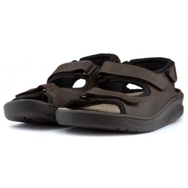 SANDALIAS MEPHISTO VALDEN VELCRO  MARRON