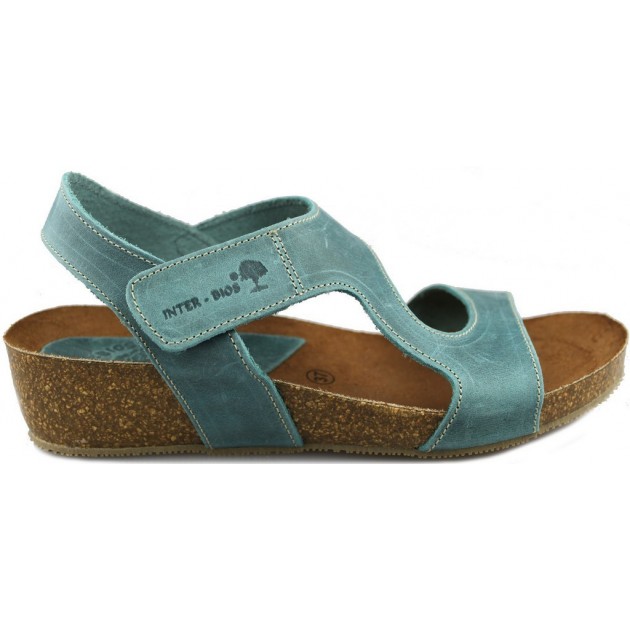 INTERBIOS Comfortabele half-sleehaksandalen JEANS INTERBIOS Comfortabele half-sleehaksandalen JEANS