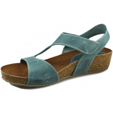 INTERBIOS Comfortabele half-sleehaksandalen  JEANS