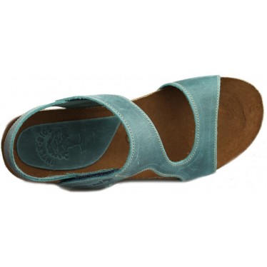 INTERBIOS Comfortabele half-sleehaksandalen  JEANS