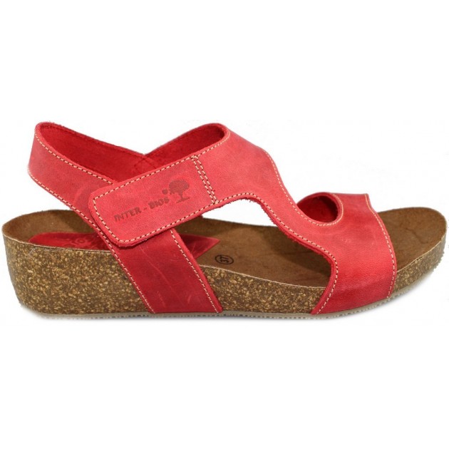 INTERBIOS Comfortabele half-sleehaksandalen ROJO INTERBIOS Comfortabele half-sleehaksandalen ROJO