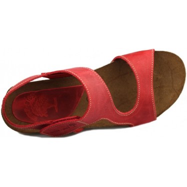 INTERBIOS Comfortabele half-sleehaksandalen  ROJO