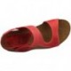INTERBIOS Comfortabele half-sleehaksandalen  ROJO