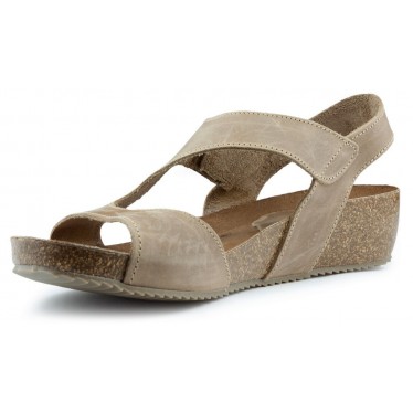 INTERBIOS Comfortabele half-sleehaksandalen  BEIGE