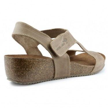 INTERBIOS Comfortabele half-sleehaksandalen  BEIGE