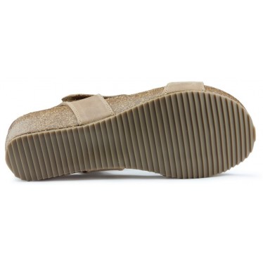 INTERBIOS Comfortabele half-sleehaksandalen  BEIGE
