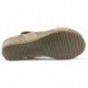 INTERBIOS Comfortabele half-sleehaksandalen  BEIGE