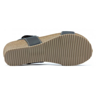 INTERBIOS Comfortabele half-sleehaksandalen  NEGRO