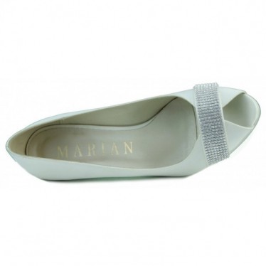 MARIAN ZAPATO DE MUJER FIESTA TACON  BLANCO