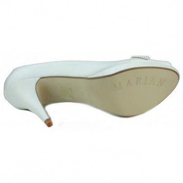 MARIAN ZAPATO DE MUJER FIESTA TACON  BLANCO