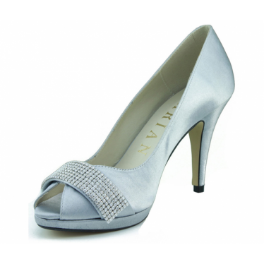 MARIAN ZAPATO DE MUJER FIESTA TACON  PLATA