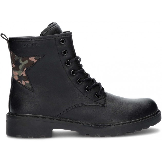 LAARZEN GEOX J CASEY J9420G  BLACK