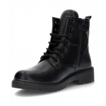 LAARZEN GEOX J CASEY J9420G  BLACK