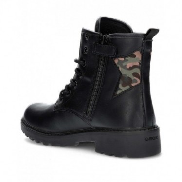 LAARZEN GEOX J CASEY J9420G  BLACK