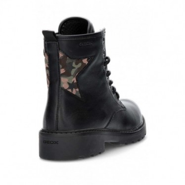 LAARZEN GEOX J CASEY J9420G  BLACK