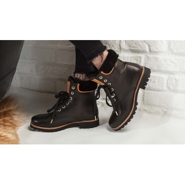 LAGE LAARZEN PANAMA JACK PANAMA03IGLOOW  BLACK