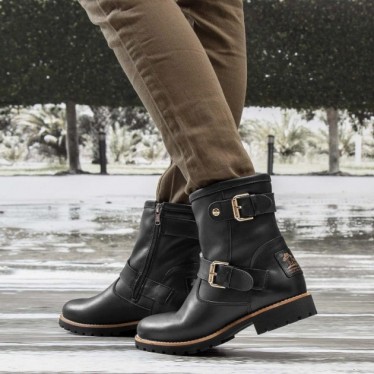 PANAMA JACK FELINA IGLOO REIZIGER MET LAARZEN  BLACK