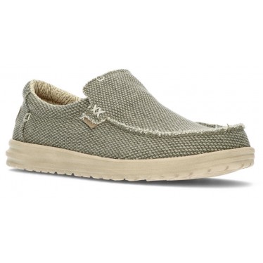 DUDE MIKKA GEVLOCHTEN SCHOENEN  ARMY_GREEN