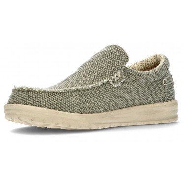 DUDE MIKKA GEVLOCHTEN SCHOENEN  ARMY_GREEN