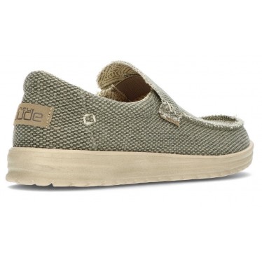 DUDE MIKKA GEVLOCHTEN SCHOENEN  ARMY_GREEN