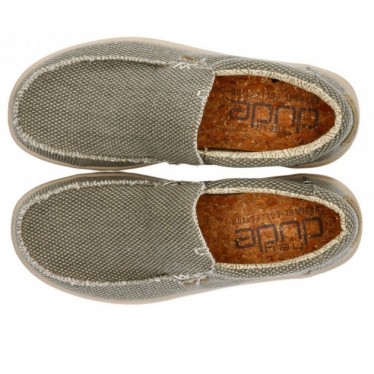 DUDE MIKKA GEVLOCHTEN SCHOENEN  ARMY_GREEN