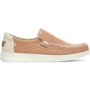 DUDE MIKKA GEVLOCHTEN SCHOENEN  ORANGE