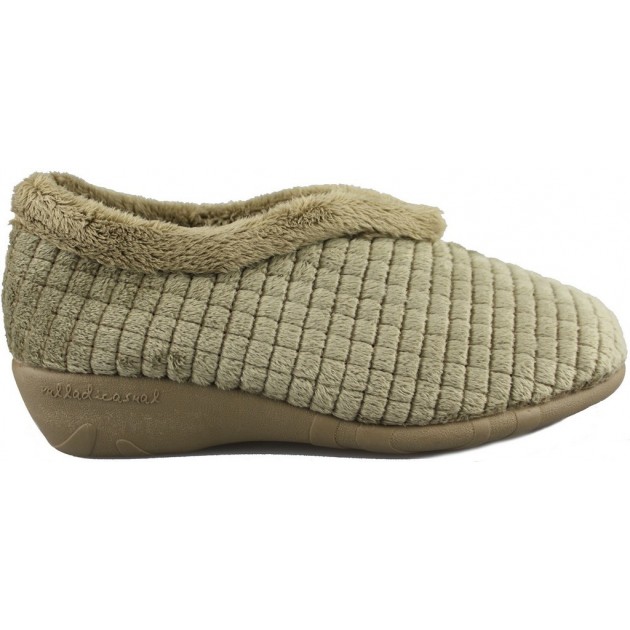 VULLADI VROUWEN ALASKA HUISSCHOENEN  BEIGE