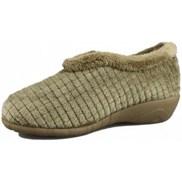 VULLADI VROUWEN ALASKA HUISSCHOENEN  BEIGE
