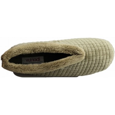 VULLADI VROUWEN ALASKA HUISSCHOENEN  BEIGE