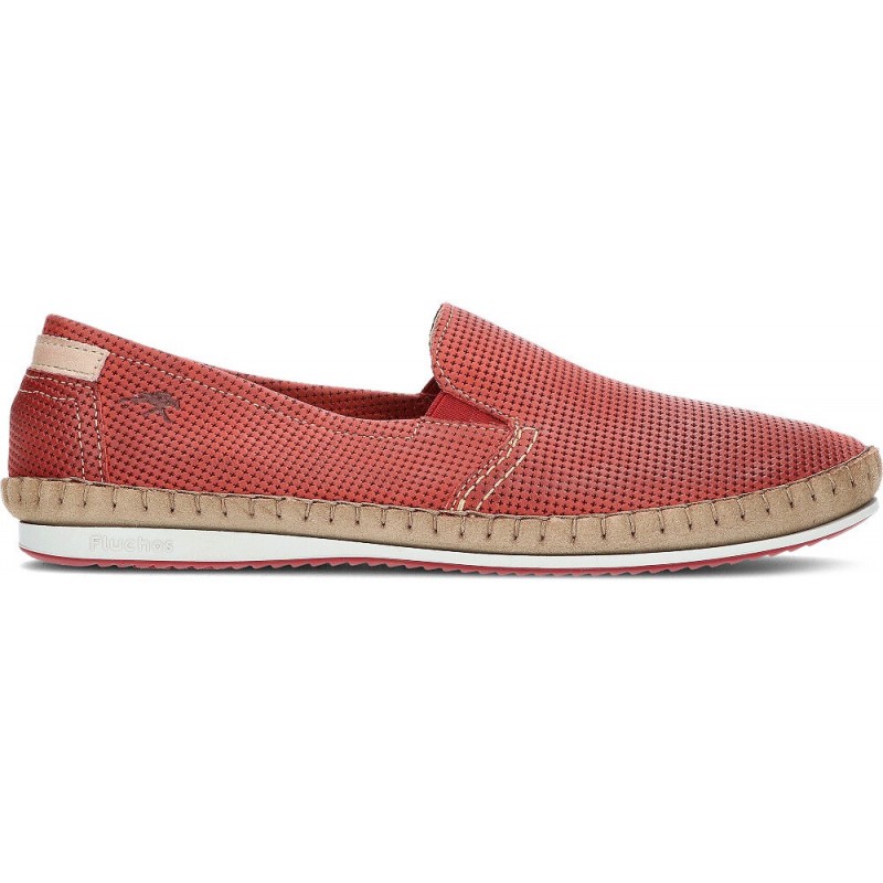 FLUCHOS 8674 LUXE SURF BAHAMAS MOCASSIN MAN  WHITE_RED