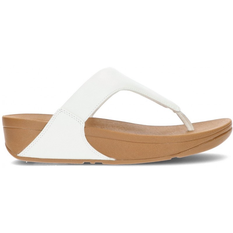 FITFLOP SANDALEN LULU LEDER TOEPOST  WHITE