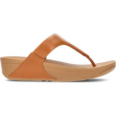 FITFLOP SANDALEN LULU LEDER TOEPOST  TAN