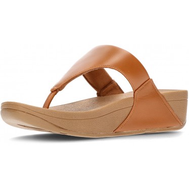 FITFLOP SANDALEN LULU LEDER TOEPOST  TAN