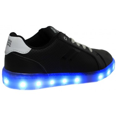 GEOX KOMMODOR ZAPATILLA LUCES SYNT  NEGRO