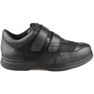 SCHOENEN CALZAMEDI DUBBELE VELCRO COMODO DIABETICO H  NEGRO